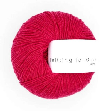 Merino Raspberry Red RMS Knitting for Olive